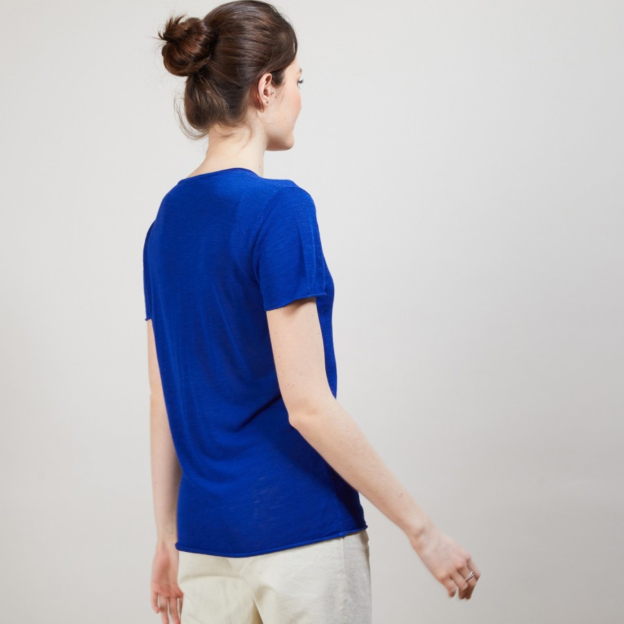 Flamed linen T-shirt - Balkan