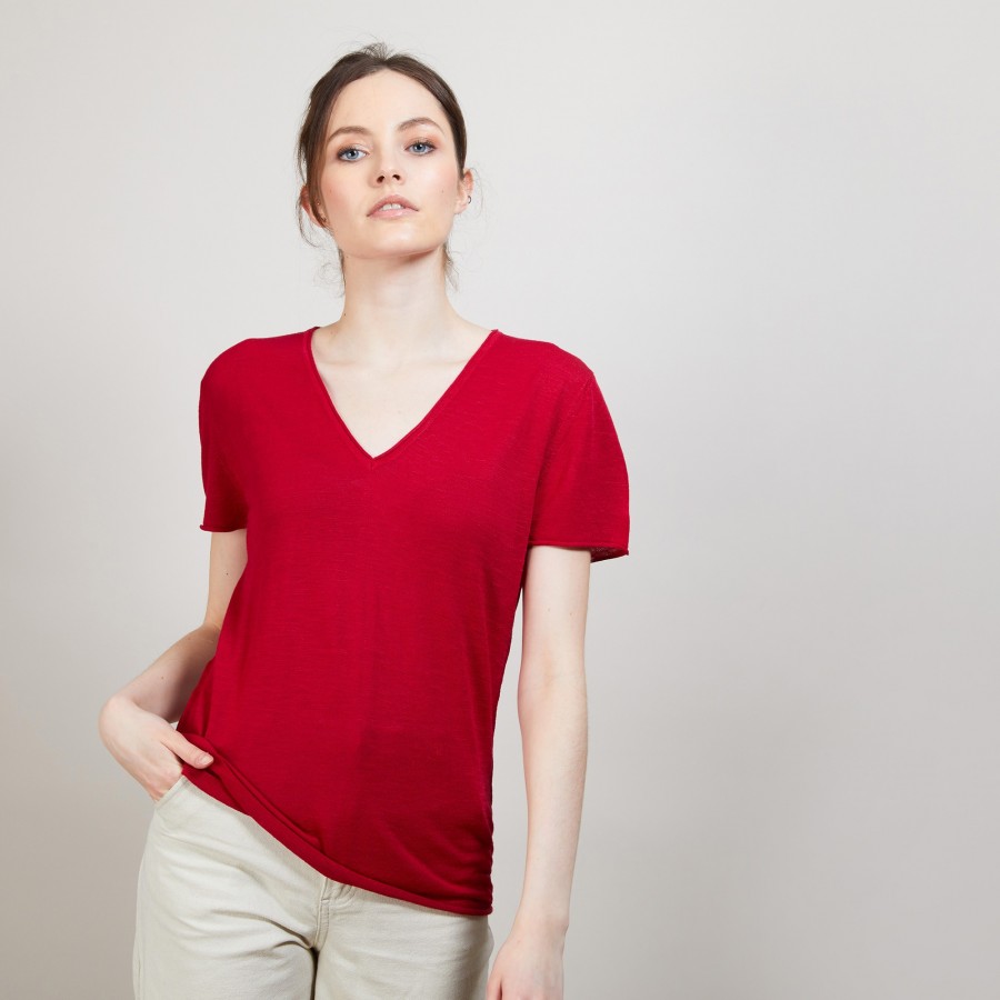 T-shirt en lin flammé - Balkan