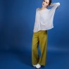Long gilet en lin - Ballon 6811 GRIS CLAIR 11 GRIS CLAIR