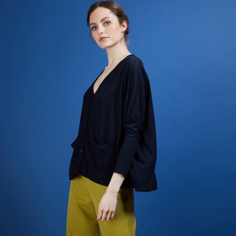 Long linen cardigan - Ballon