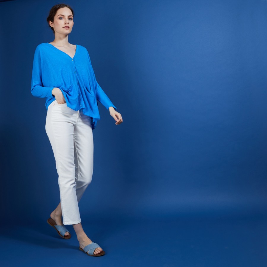 Long gilet en lin - Ballon