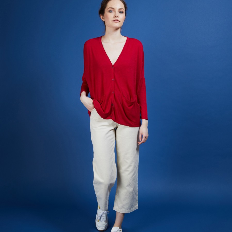 Long linen cardigan - Ballon