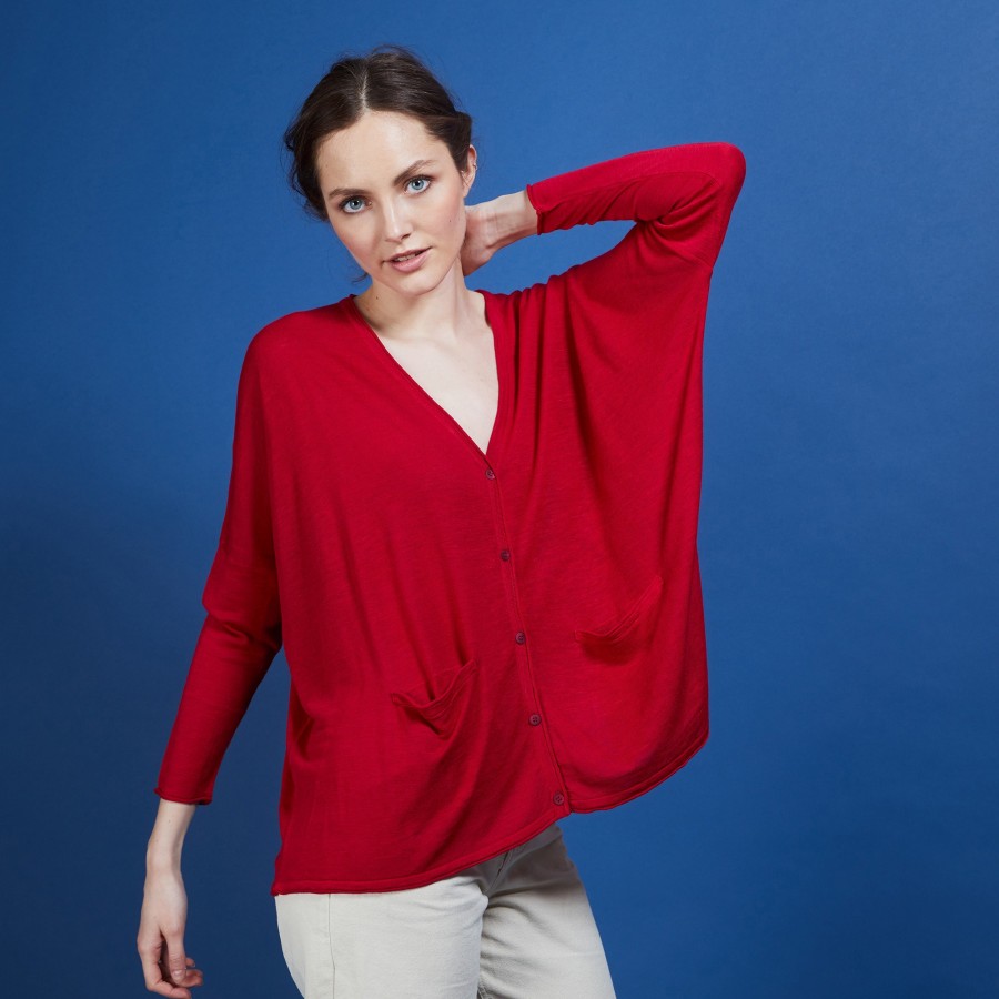 Long gilet en lin - Ballon