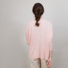 Long gilet en lin - Ballon 6882 AUBEPINE 24 ROSE CLAIR