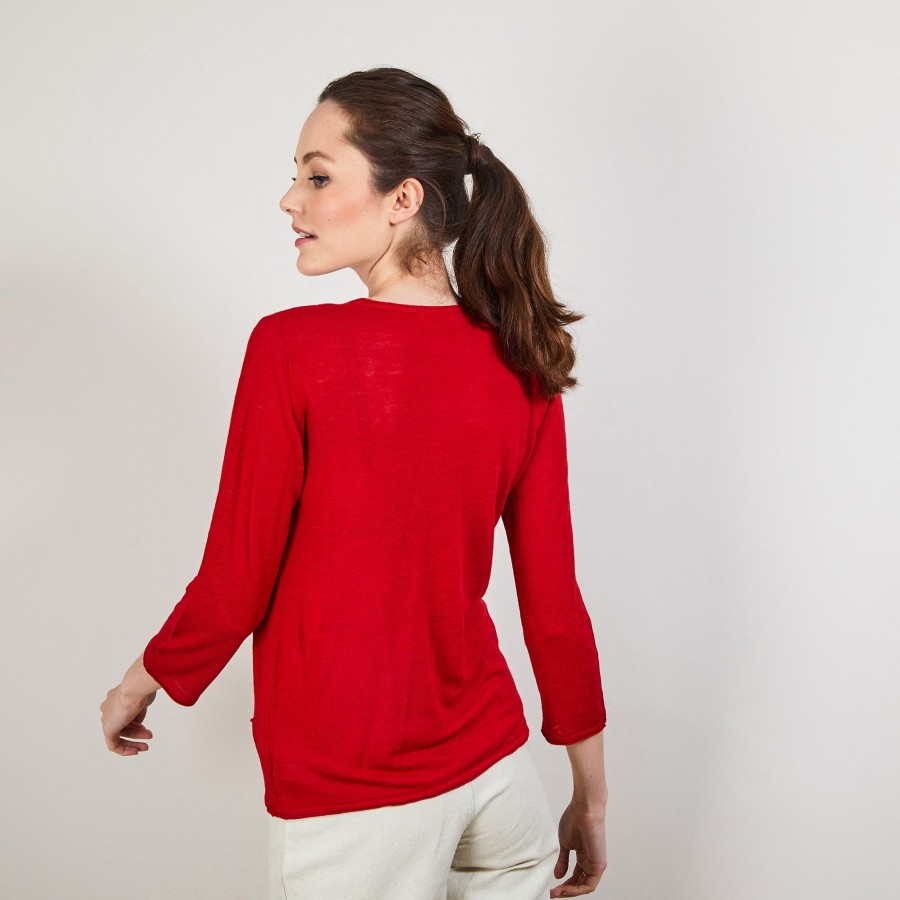 Cardigan de linho com slub - Bao