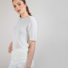 T-shirt manches coudes - Bapteme 6800 BLANC _82 ECRU