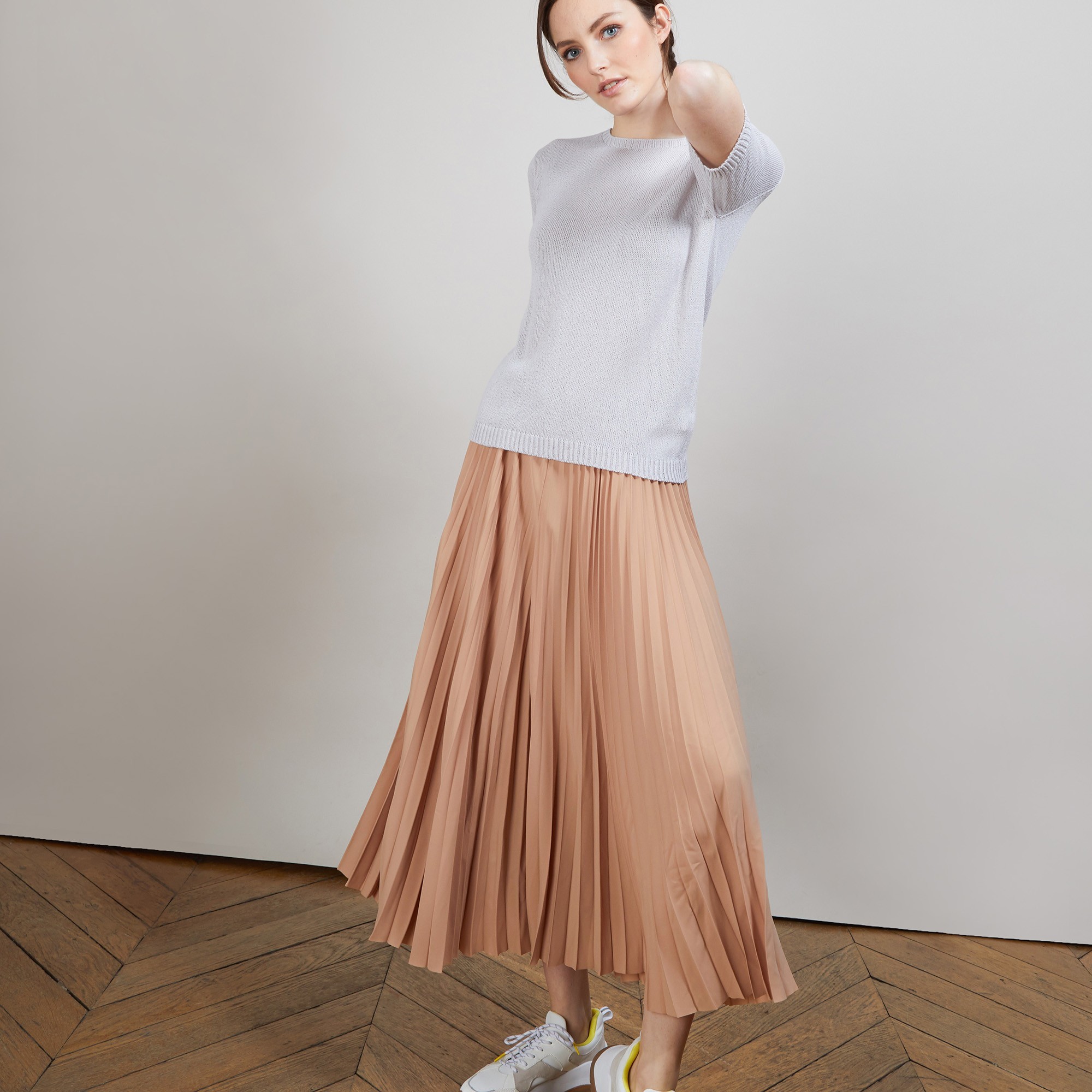 T-shirt manches coudes - Bapteme 6811 GRIS CLAIR- 81 GRIS PALE82 ECRU