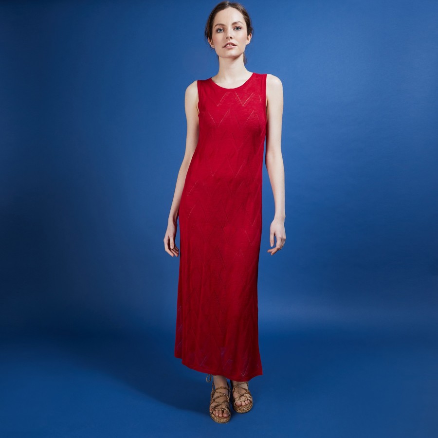 Vestido longo de linho - Come