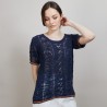 T-shirt tricoté en maille crochet - Claus