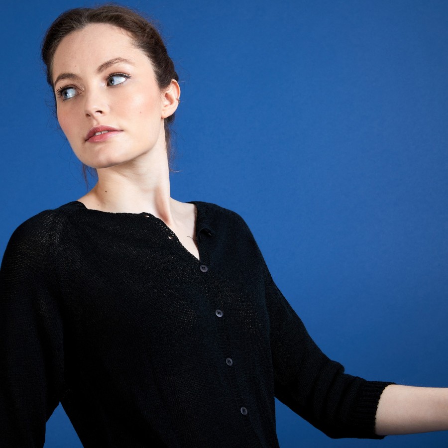 Women's crepe viscose cardigan - Boubou