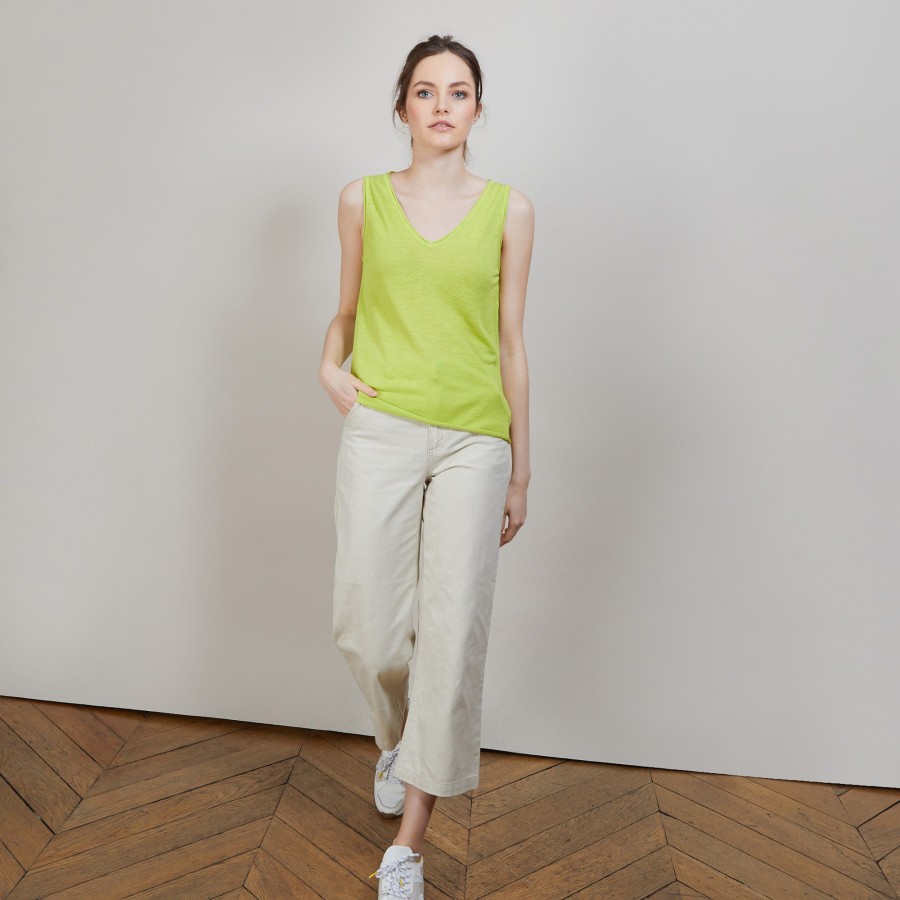 Débardeur en lin flammé - Boréal