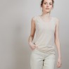 Débardeur en lin flammé - Boréal 6801 beige - 12 Beige clair