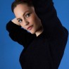 Pull col V en soie coton et laine - Blovis 6810 noir - 01 Noir