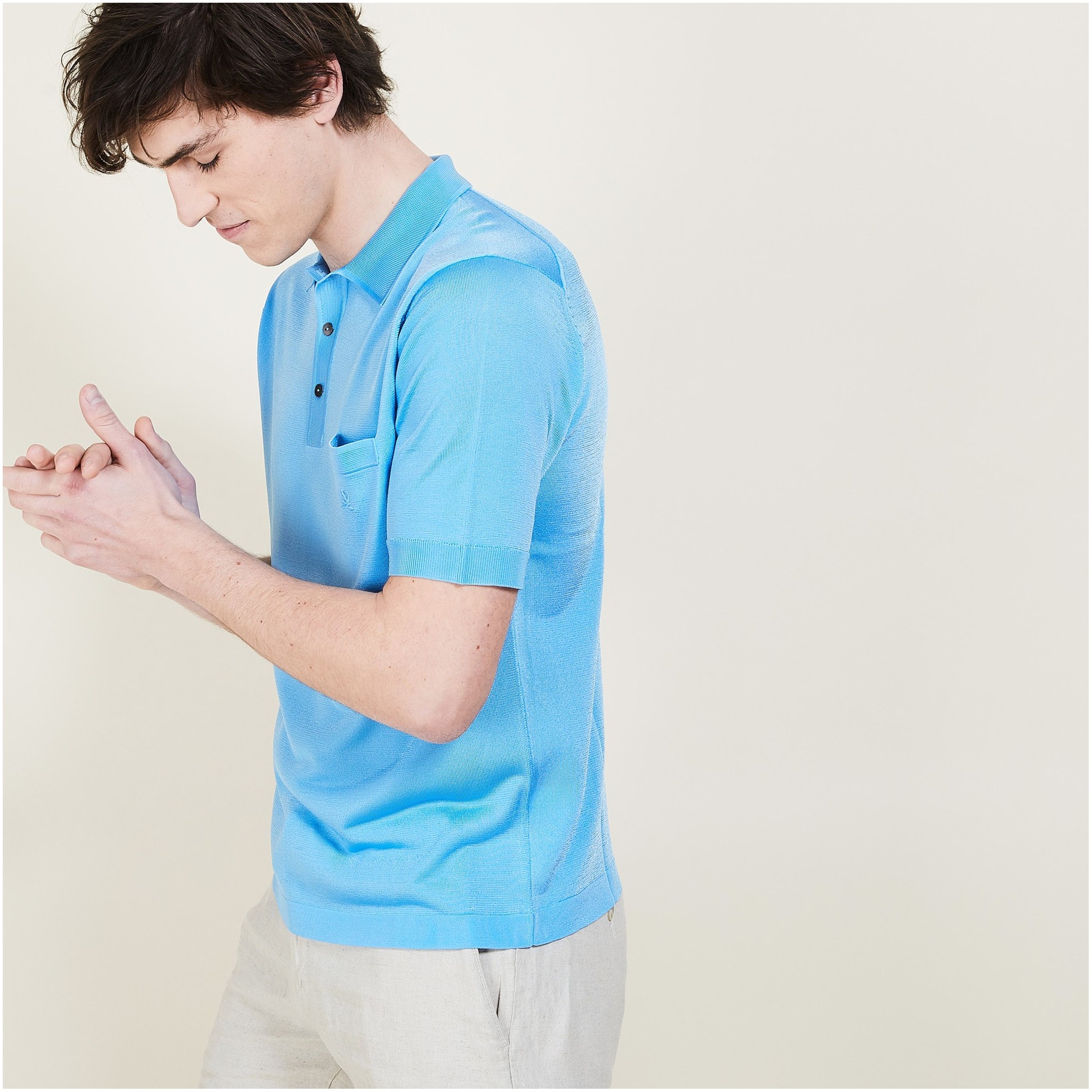 Polo shirt made of Fil lumière Vadim