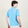 Polo manches courtes en Fil Lumière Vadim 2750 perruche - 06 Bleu moyen