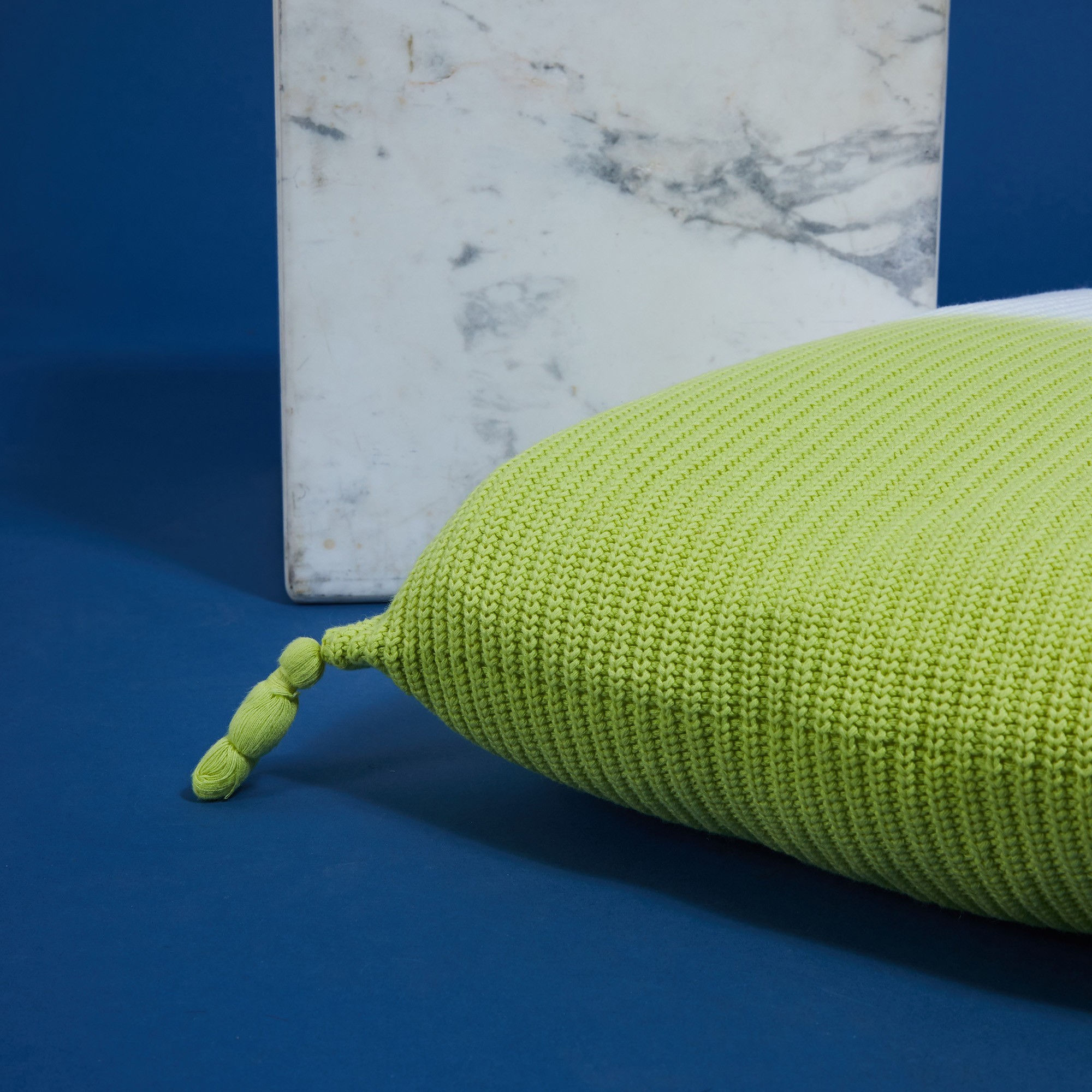 Coussin carré bicolors - Fauve