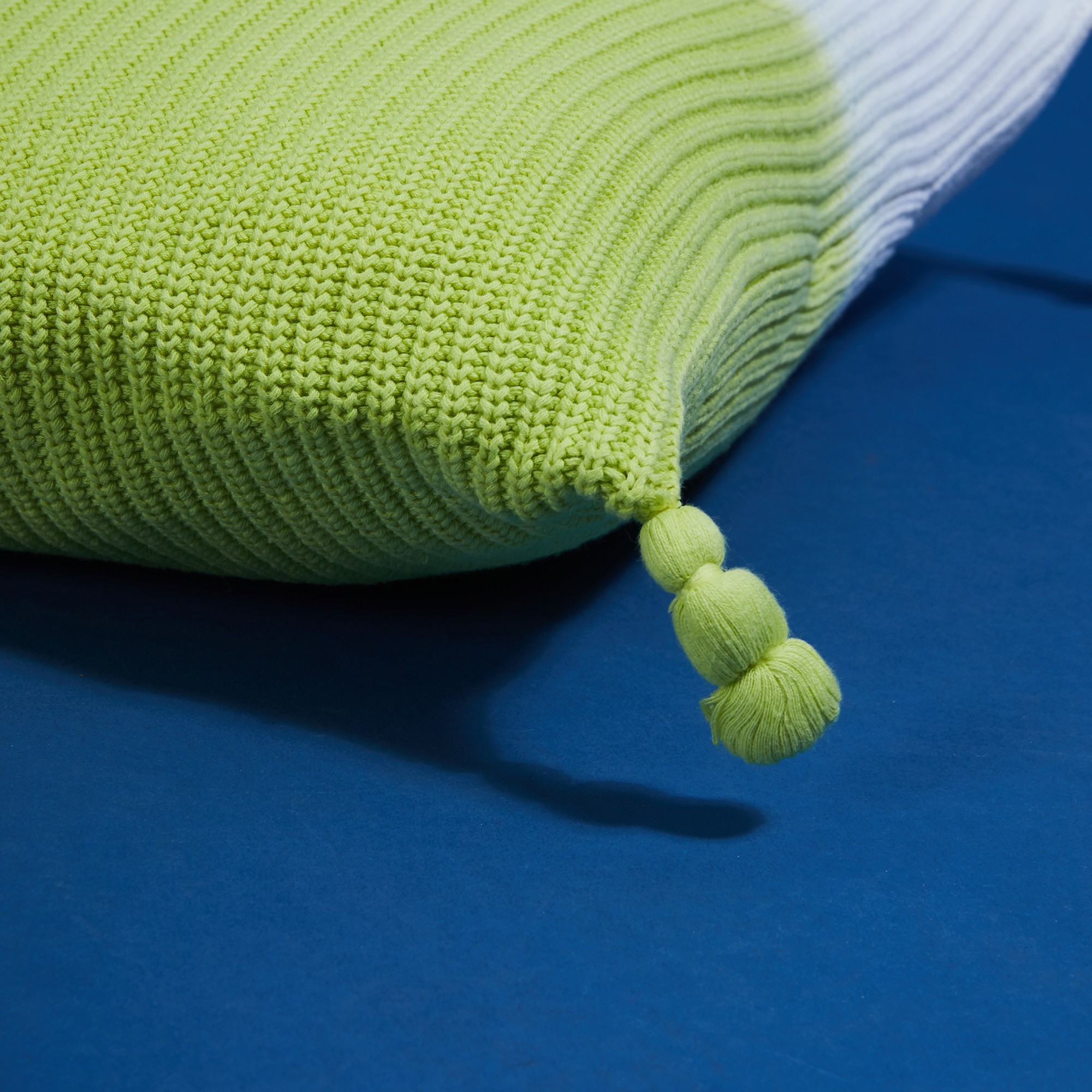 Coussin carré bicolors - Fauve