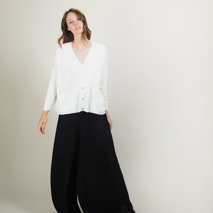 Oversized wool cardigan - Bonte