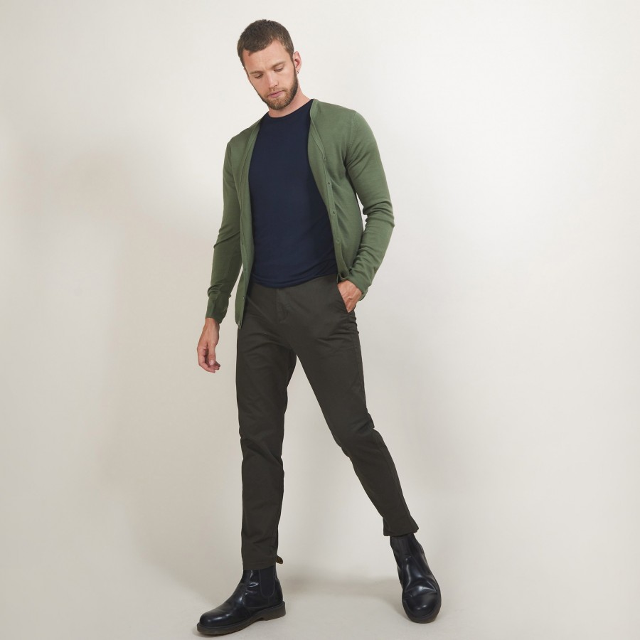 Buttoned wool cardigan - Etienne