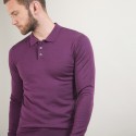 Pull col polo en laine - Beni 7085 damas - 18 Violet foncé