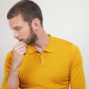 Pull col polo en laine - Beni 7060 safran - 89 Moutarde