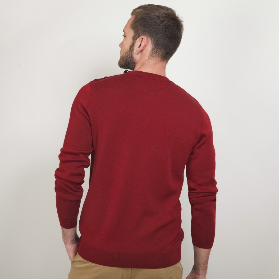 Wool sweater with buttons - Legende