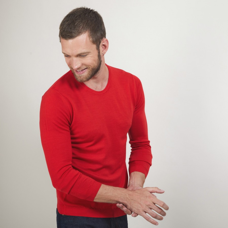 Suéter de gola redonda de lã merino - Bardem