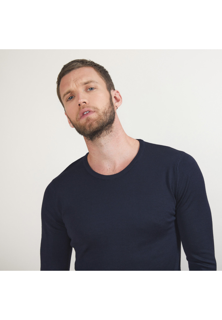 Round-neck wool sweater - Eddie