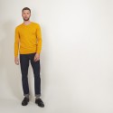 Pull col rond en laine - Bardem 7060 safran - 89 Moutarde