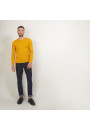 Pull col rond en laine - Bardem 7060 safran - 89 Moutarde