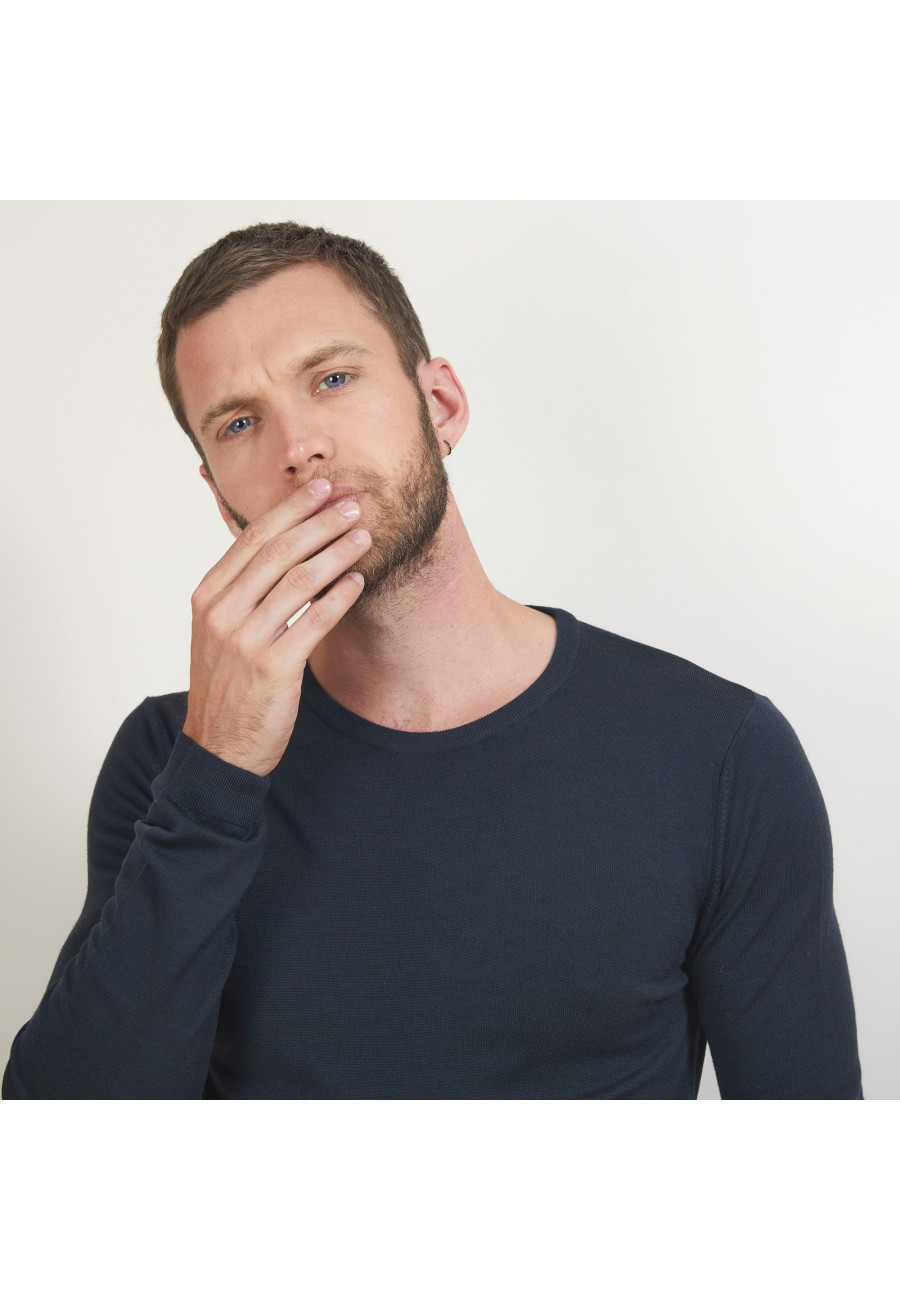 Round-neck wool sweater - Eddie