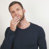 Pull col rond en laine - Bardem 7011 ombre - 10 Gris foncé