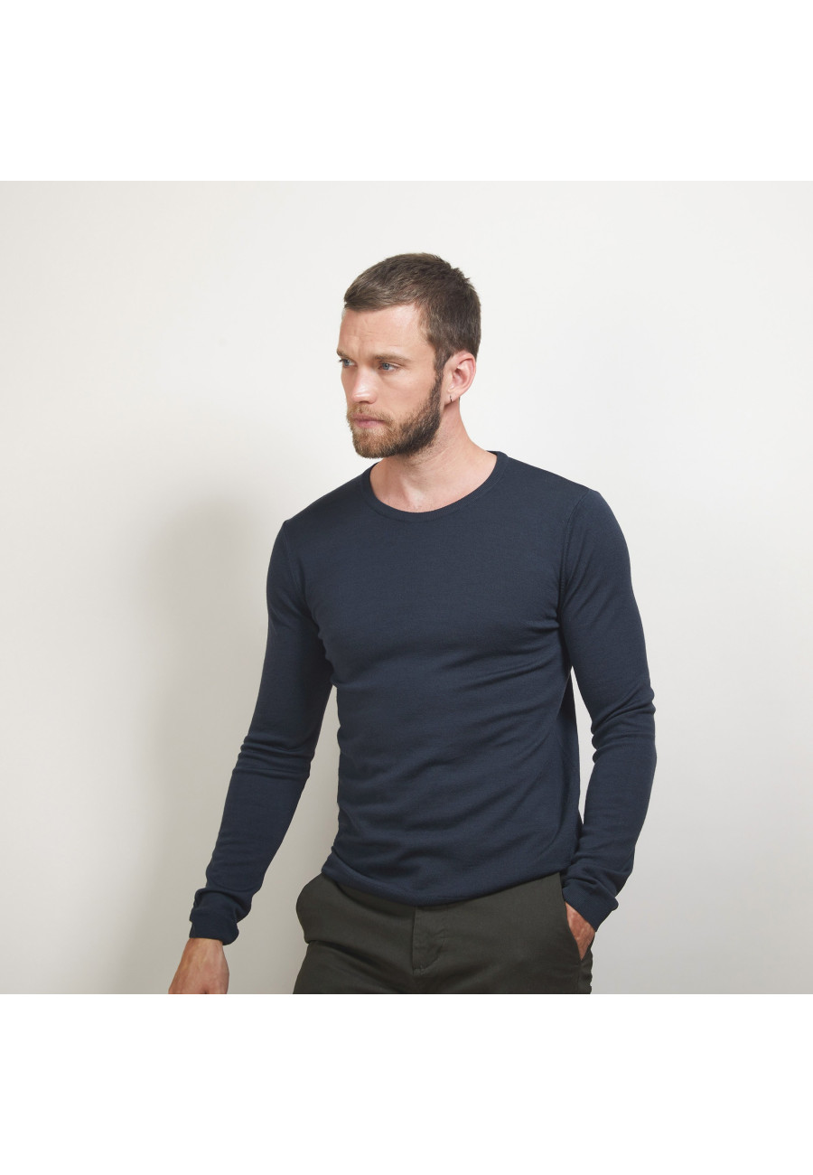 Round-neck wool sweater - Eddie