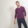 Pull col rond en laine - Bardem 7085 damas - 18 Violet foncé
