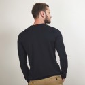 Pull col rond en laine - Bardem 7010 noir - 01 Noir
