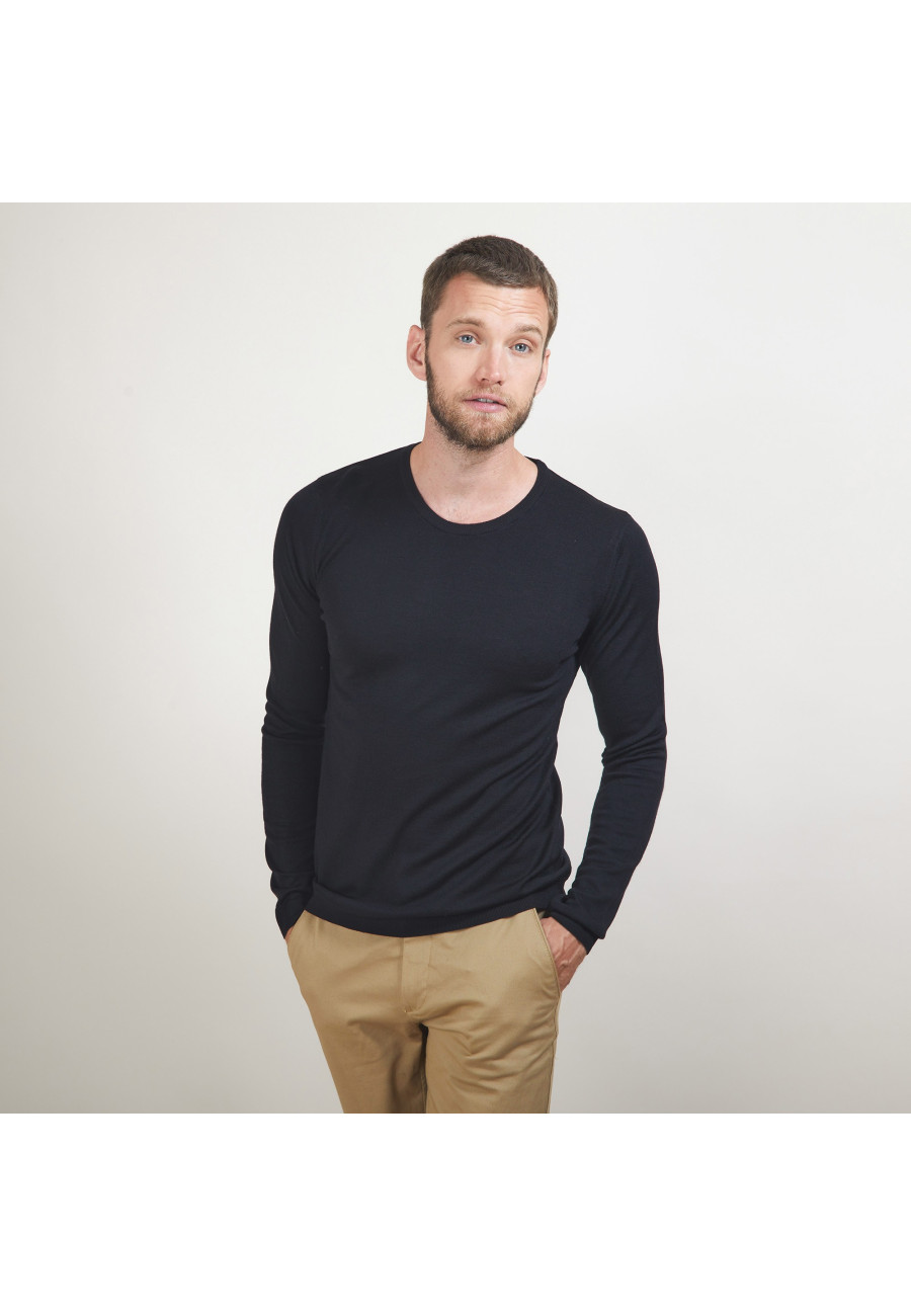 Round-neck wool sweater - Eddie