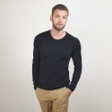 Pull col rond en laine - Bardem 7010 noir - 01 Noir