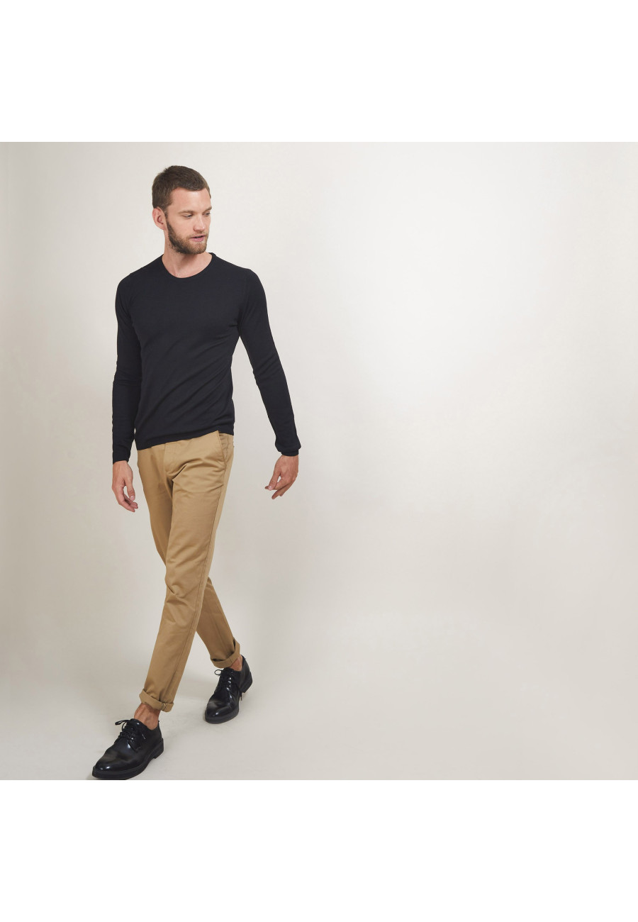 Round-neck wool sweater - Eddie
