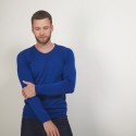 Pull col rond en laine - Bardem 7042 fregate - 48 Bleu roi