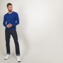 Pull col rond en laine - Bardem 7042 fregate - 48 Bleu roi