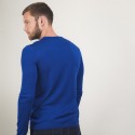 Pull col rond en laine - Bardem 7042 fregate - 48 Bleu roi