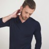Pull col V en laine - Badyss 7040 marine - 05 Bleu marine