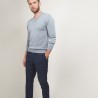Pull col V en coton cachemire - Brent