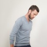Pull col V en coton cachemire - Brent