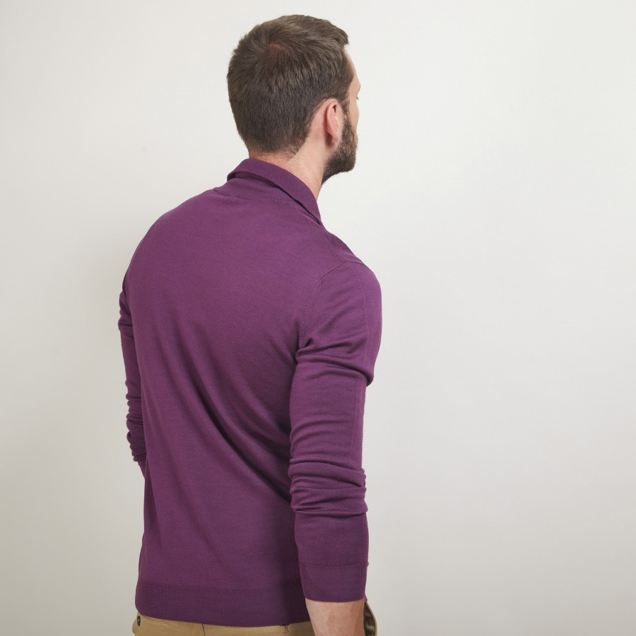 Zipped wool cardigan - Estian