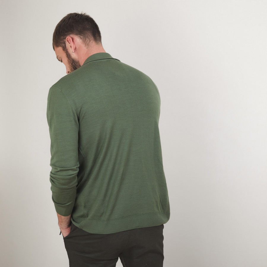 Gilet zippé en laine mérinos - Estian