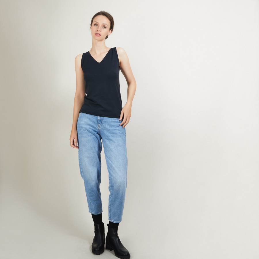 Regata de lã com decote em V - Blanchette