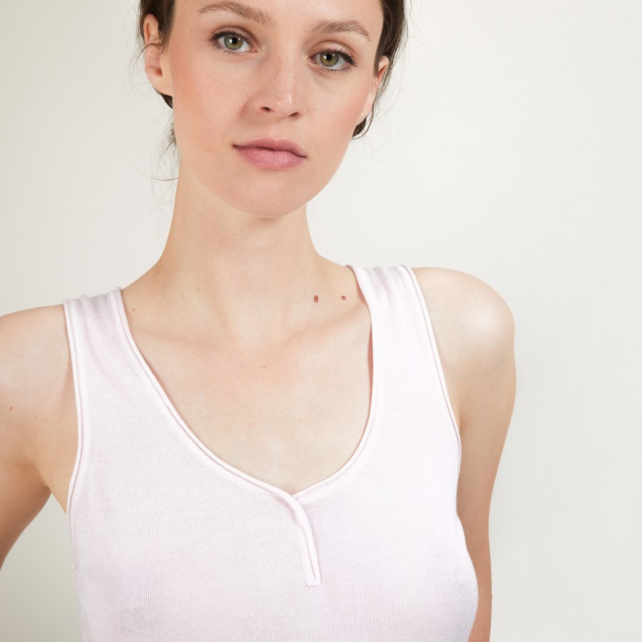 Bamboo cashmere tank top - Aetim