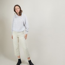 Zipped high-neck mohair sweater - Gilda