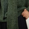 Echarpe en viscose et baby alpaga - Genu 7050 bronze - 21 Vert foncé